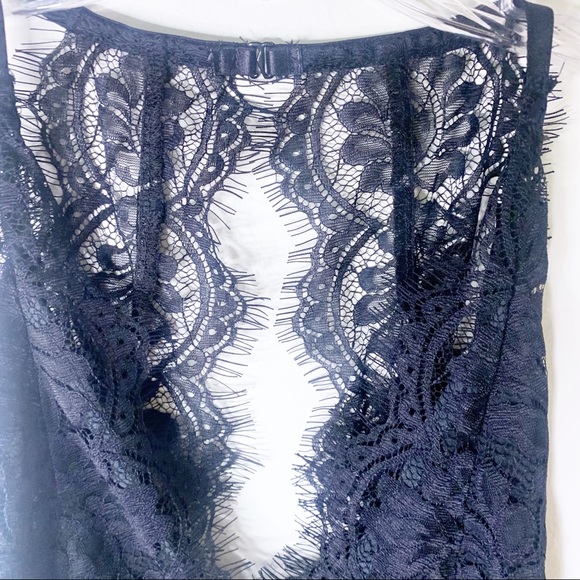 Free People Melrose Black Lace Backless Bodysuit - Picture 6 of 13
